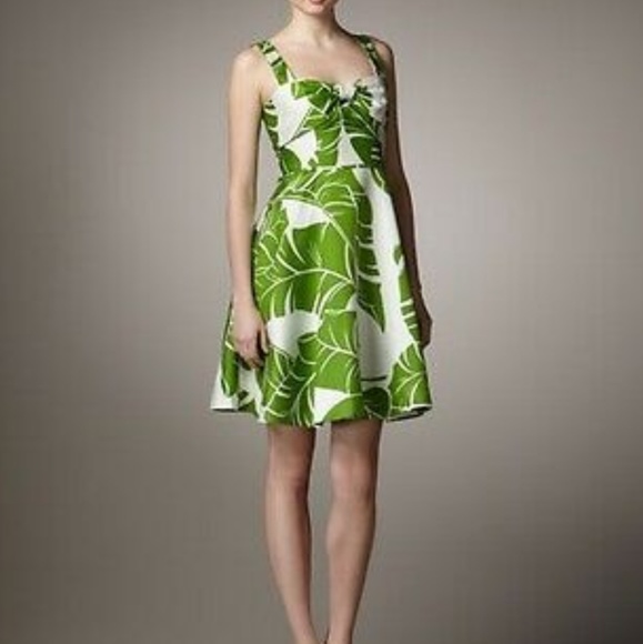 kate spade Dresses & Skirts - Kate Spade Tropical Leaf Dress Size 8